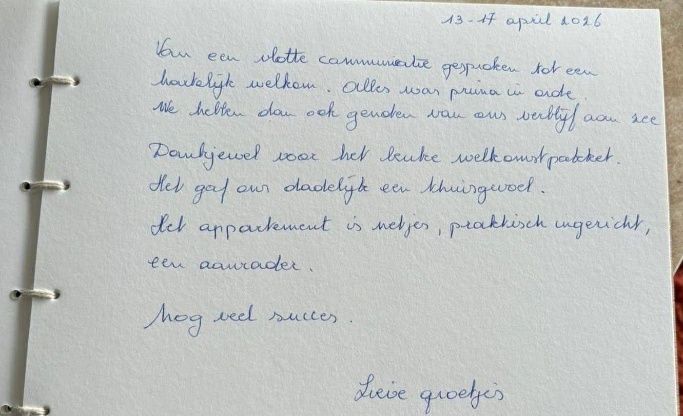 ervaring appartement met zeezicht huren